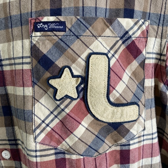 LRG Lifted Research Group Short Sleeve Button Up Flannel Shirt 2XL Hip Hop Y2K - Picture 4 of 12